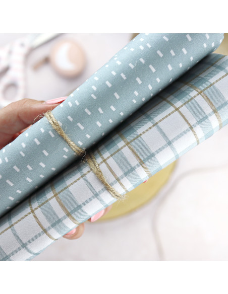 5m Cuadros printed fabric | Solosiescontigo by Alúa Cid