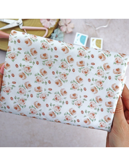 Salmón printed fabric | Solosiescontigo collection