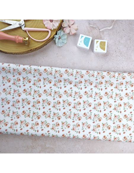 Salmón printed fabric | Solosiescontigo collection