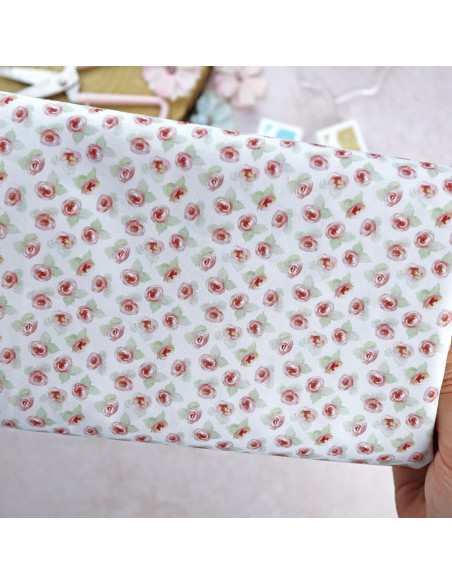 Rosas printed fabric | Solosiescontigo collection