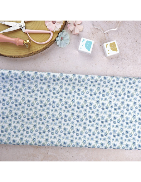 Azul printed fabric | Solosiescontigo collection