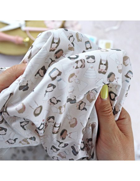 5m Princesas printed fabric | Solosiescontigo by Alúa Cid