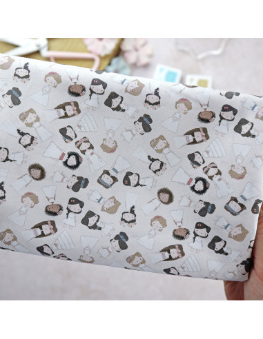 Princesas printed fabric | Solosiescontigo collection Princesas printed fabric | Solosiescontigo collection