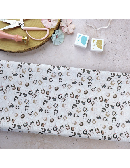 Princesas printed fabric | Solosiescontigo collection