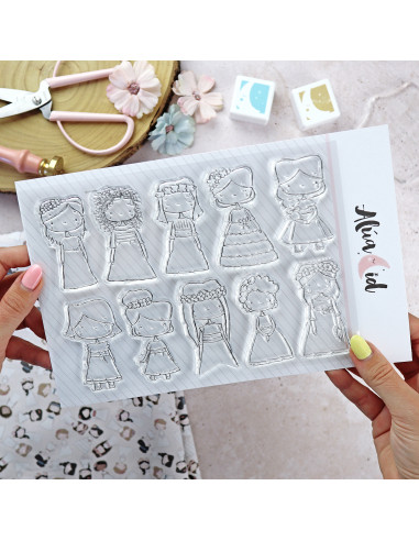 Como una princesa 2024 clear stamp set | Solosiescontigo collection