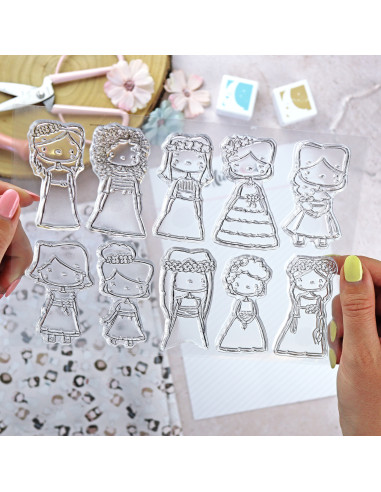 Como una princesa 2024 clear stamps set | Alúa Cid