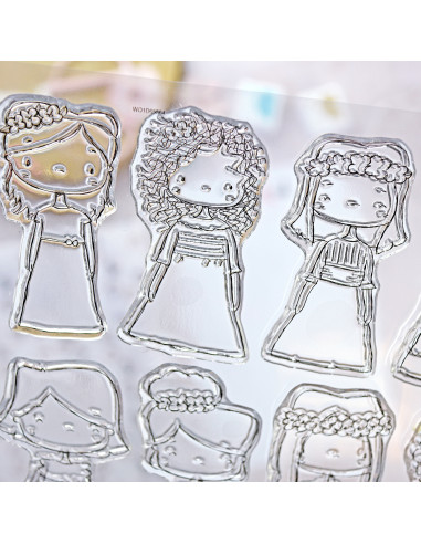 Como una princesa 2024 clear stamps set | Alúa Cid
