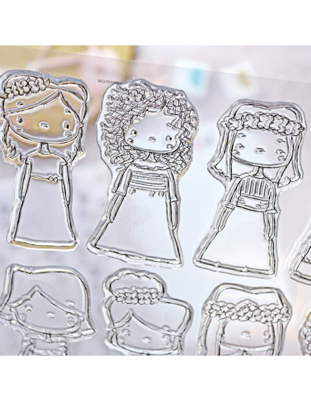 Como una princesa 2024 clear stamp set | Solosiescontigo collection