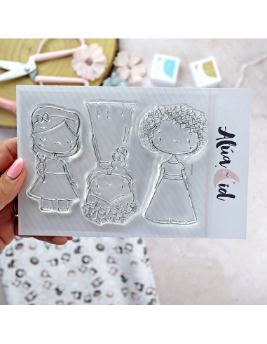 Mis princesas favoritas clear stamps set | Alúa Cid