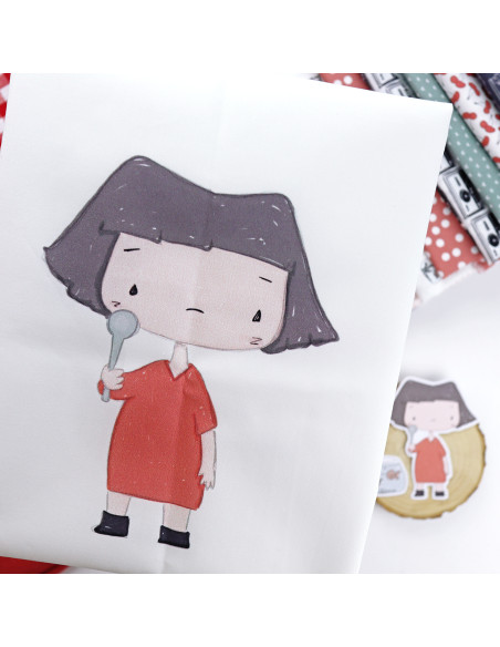 Destino | Illustrated Fabric panel