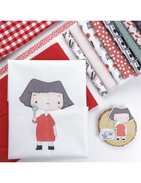 Destino | Illustrated Fabric panel