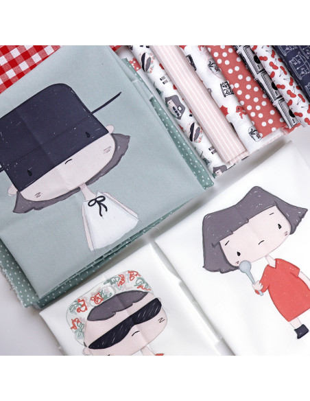 Destino | Illustrated Fabric panel