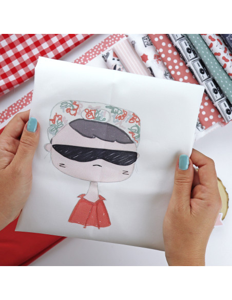 Thelma | Illustrated Fabric panel