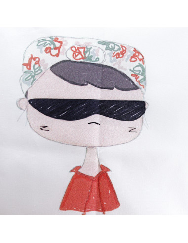 Thelma | Illustrated Fabric panel Thelma | Illustrated Fabric panel