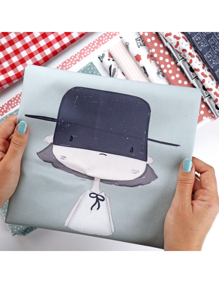 Identidad secreta | Illustrated Fabric panel