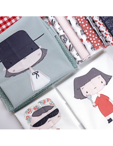 Identidad secreta | Illustrated Fabric panel Identidad secreta | Illustrated Fabric panel