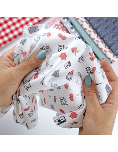 5m Iconos Destino printed fabric | Destino by Alúa Cid 5m Iconos Destino printed fabric | Destino by Alúa Cid