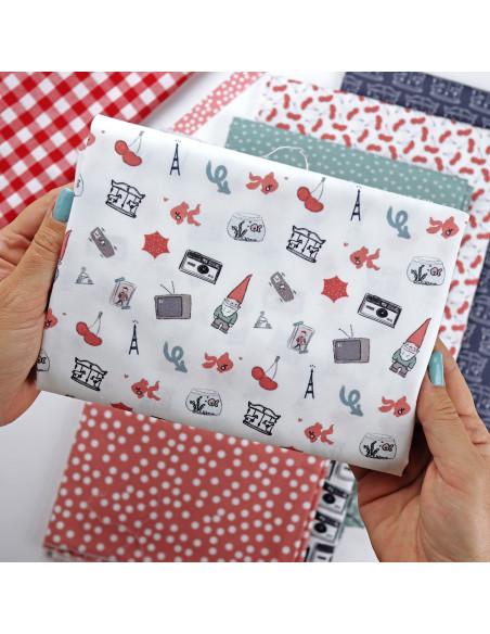 5m Iconos Destino printed fabric | Destino by Alúa Cid