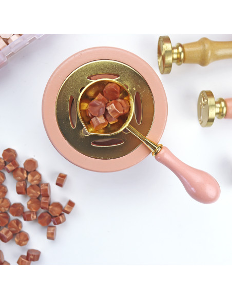 Oro rosa sealing wax pearls