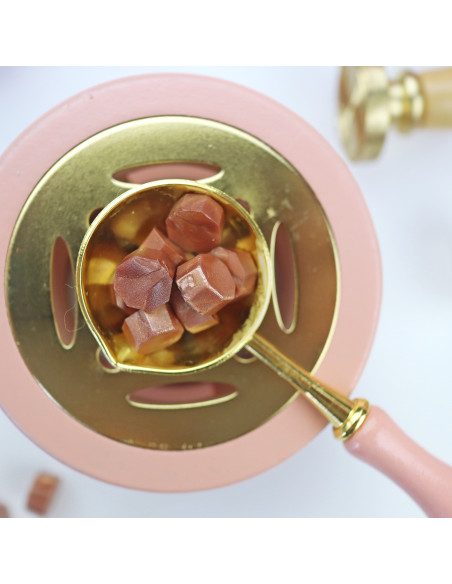 Oro rosa sealing wax pearls
