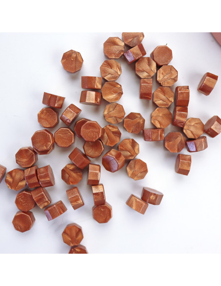 Oro rosa sealing wax pearls