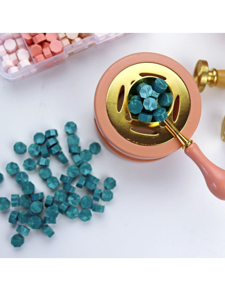 Verde jade sealing wax pearls