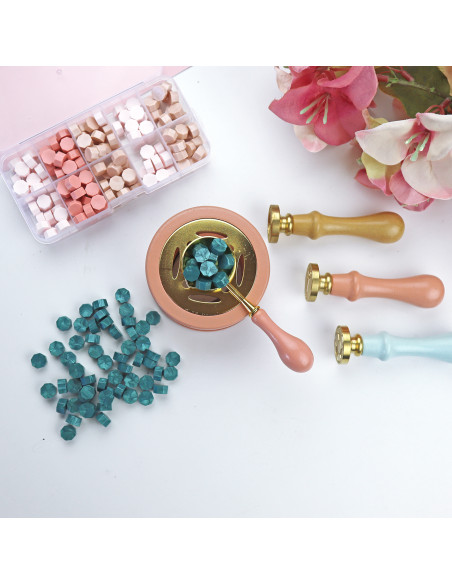 Verde jade sealing wax pearls