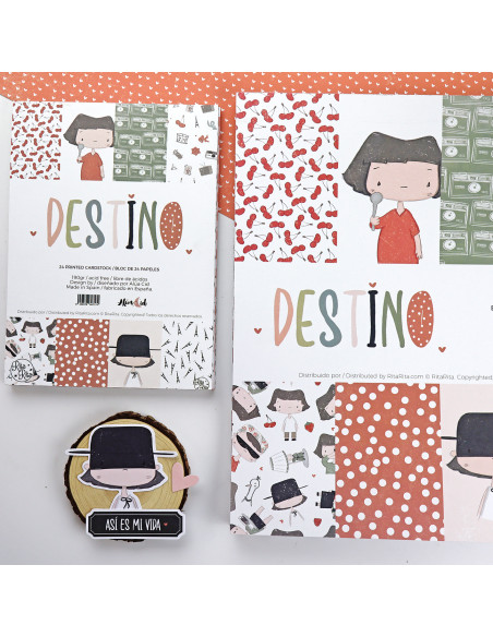 Destino 12X12" paper pad