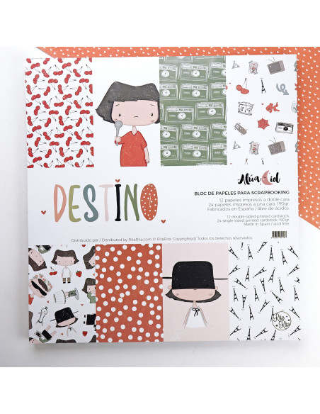 Destino 12X12" paper pad