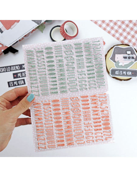 Destino Abc puffy stickers