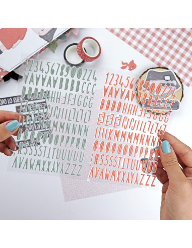 Destino Abc puffy stickers Destino Abc puffy stickers