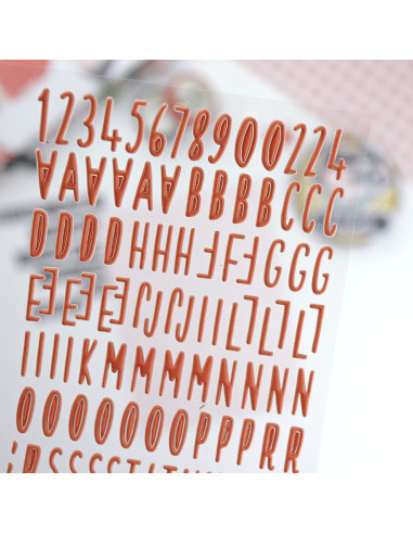 Destino Abc puffy stickers Destino Abc puffy stickers