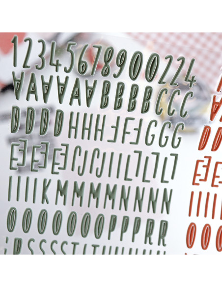 Destino Abc puffy stickers