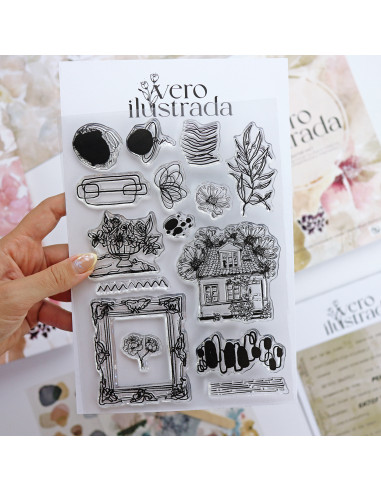 Art Journal stamp set of Vero Ilustrada