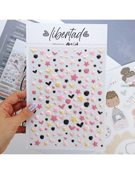 Libertad Warm Colors enamel dots MAXI set | Alúa Cid designs