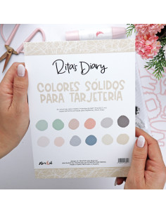 Solidos textured 6x8" paper pad | ComuniCard collection by Alúa Cid