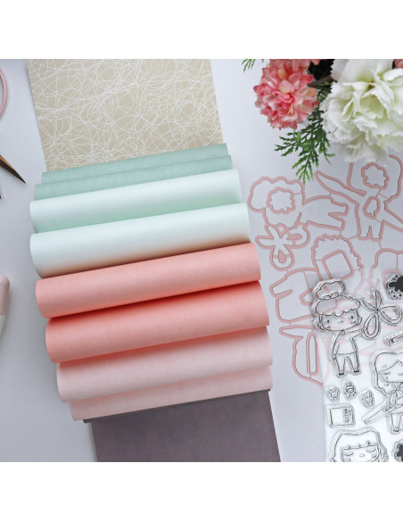 Solidos textured 6x8" paper pad | ComuniCard collection by Alúa Cid