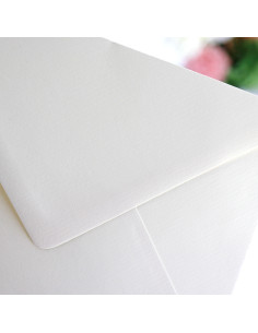 Set of 12 ivory envelopes 2