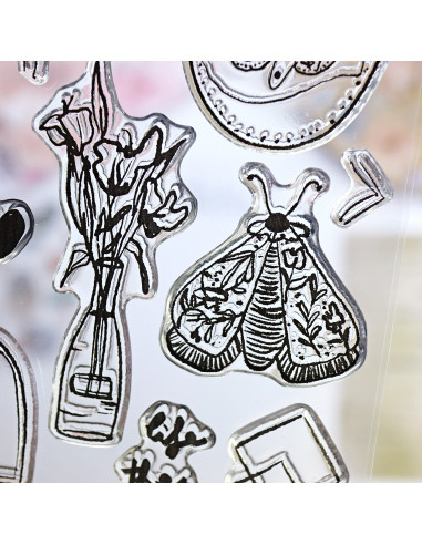 ´Life the moment´ stamp set of Vero Ilustrada ´Life the moment´ stamp set of Vero Ilustrada