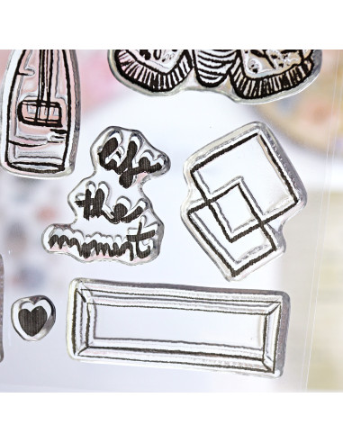 ´Life the moment´ stamp set of Vero Ilustrada ´Life the moment´ stamp set of Vero Ilustrada