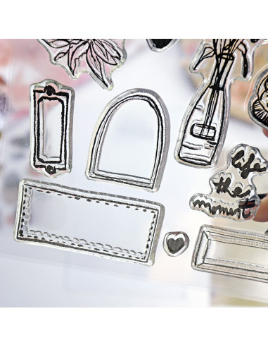 ´Life the moment´ stamp set of Vero Ilustrada ´Life the moment´ stamp set of Vero Ilustrada