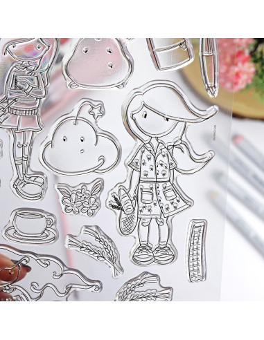 Rutinas clear stamps set | María de Moya