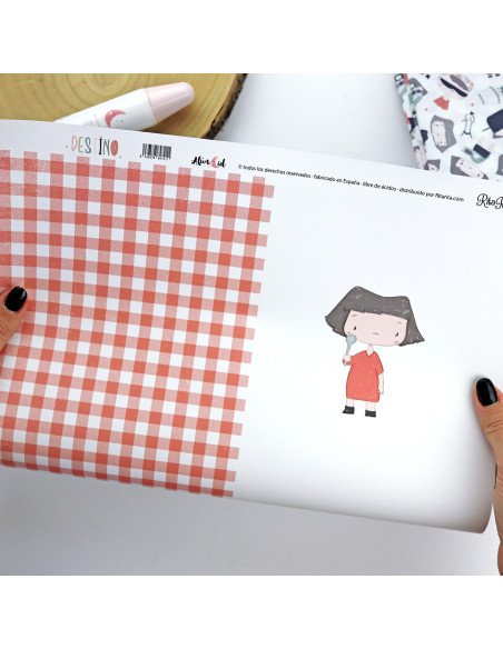 Mayo Destino laminated paper sheet | Destino collection by Alúa Cid