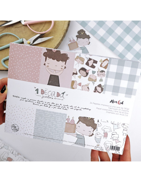 1Década 8x6" paper pad | Alúa Cid design