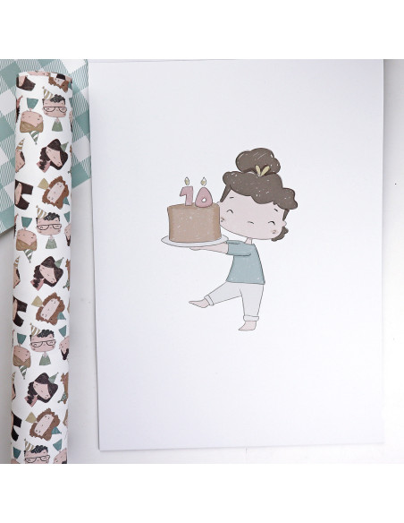 1Década 9x12" paper pad