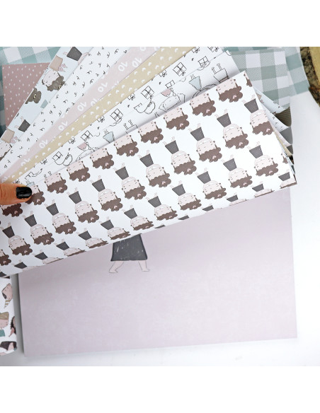 1Década 12x12" paper pad | Alúa Cid design