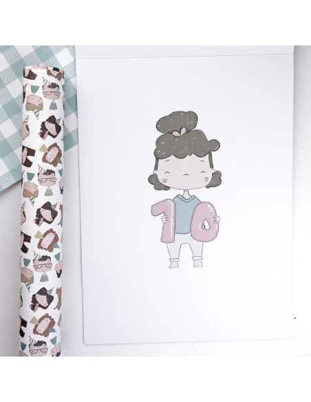 1Década 9x12" paper pad