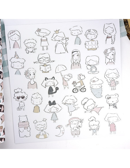 1Década 12x12" paper pad | Alúa Cid design