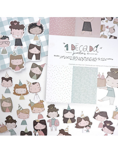 1Década 12x12" paper pad 1Década 12x12" paper pad
