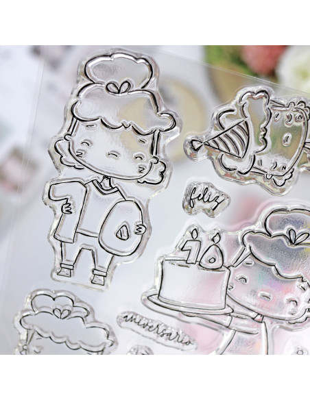 10 años con Rita. Clear stamps set | 1Década Collection